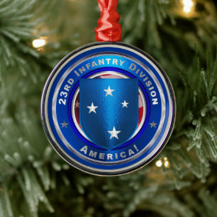 第23歩兵師団クリスマス メタルオーナメント