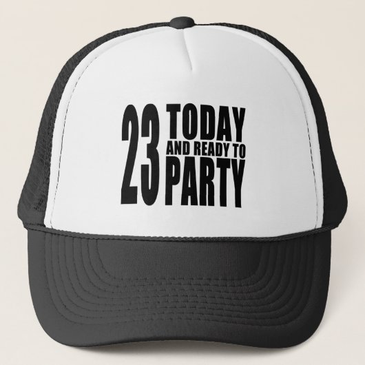 第23誕生会: 23今日及びパーティを楽しむために用意して下さい キャップ (正面)