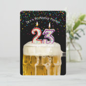 第23誕生日ビールパーティー 招待状 (スタンド正面)