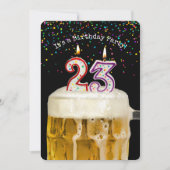 第23誕生日ビールパーティー 招待状 (正面)