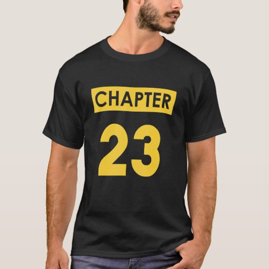 第23誕生日第23章ハッピーデイアイディア Tシャツ (正面)