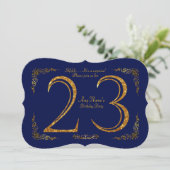 第23、誕生会第23、素晴らしいのGatsby、海軍及び金ゴールド 招待状 (スタンド正面)