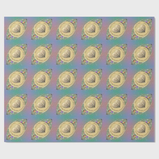 第24回オパール結婚周年記念ラッピング紙 ラッピングペーパー (フラット)