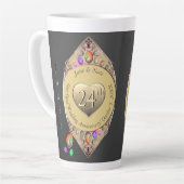 第24回オパール結婚記念水瓶 カフェラテマグ (左アングル)