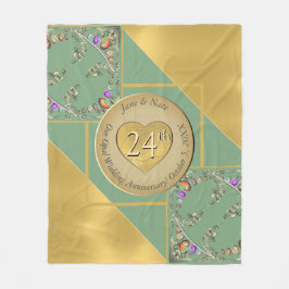 第24回オパール記念日 フリースブランケット