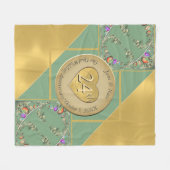 第24回オパール記念日 フリースブランケット (正面(横))