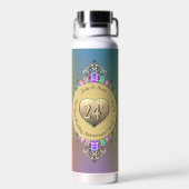 第24回オ結婚パール記念日 ウォーターボトル (背面)