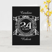 第24回結婚記念オパール カード (黄色い花)