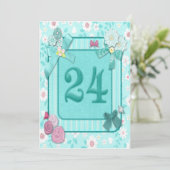 第24回誕生日パーティーの招待状 招待状 (スタンド正面)