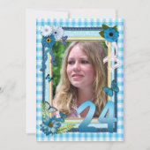 第24回誕生日パーティーの招待 招待状 (正面)