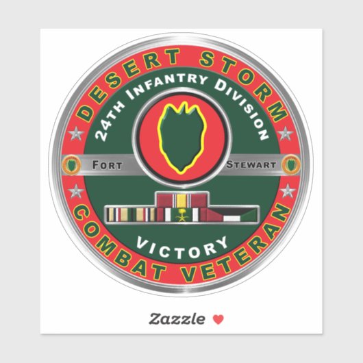 第24歩兵師団砂漠嵐 シール (シート)