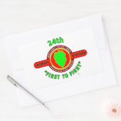 第24歩兵師団「最初に戦う」製品 長方形シール (封筒)