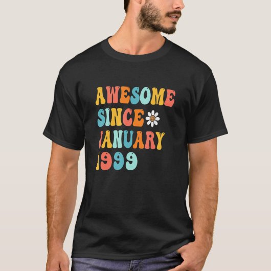第24誕生日素晴らしギフト1999年1月24日 Tシャツ (正面)