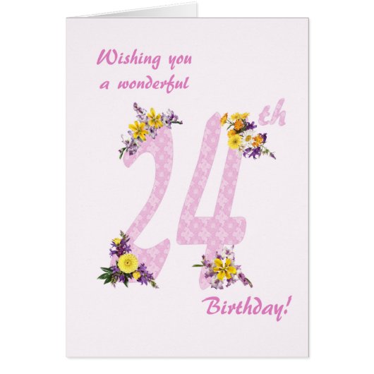 第24誕生日花飾数 (正面)
