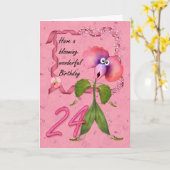 第24 Mooniesのかわいいブルマーのバースデー・カード、 カード (黄色い花)