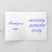 第25バースデー・カード カード (内部)