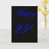 第25バースデー・カード カード (黄色い花)