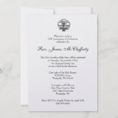 第25世司祭叙勲記念授与式 招待状 (裏面)