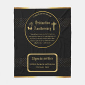 第25代牧師の司祭の記念贈与調整ANY フリースブランケット (正面)