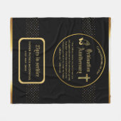 第25代牧師の司祭の記念贈与調整ANY フリースブランケット (正面(横))