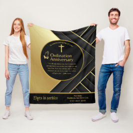 第25代牧師の司祭の記念贈与調整ANY フリースブランケット