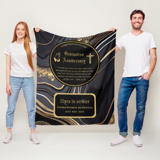 第25代牧師の司祭の記念贈与調整ANY フリースブランケット (インサイチュ)