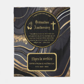 第25代牧師の司祭の記念贈与調整ANY フリースブランケット (正面)