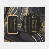 第25代牧師の司祭の記念贈与調整ANY フリースブランケット (正面(横))