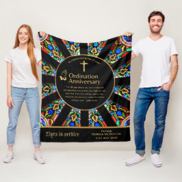 第25代牧師の司祭の記念贈与調整ANY フリースブランケット