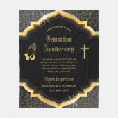 第25代牧師の司祭の記念贈与調整ANY フリースブランケット (正面)