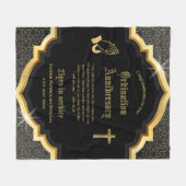 第25代牧師の司祭の記念贈与調整ANY フリースブランケット (正面(横))