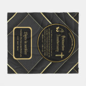 第25代牧師の司祭の記念贈与調整ANY フリースブランケット (正面(横))