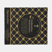 第25代牧師の司祭の記念贈与調整ANY フリースブランケット (正面(横))