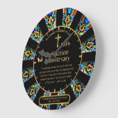 第25代牧師の司祭の記念贈与調整ANY ラージ壁時計 (傾斜)