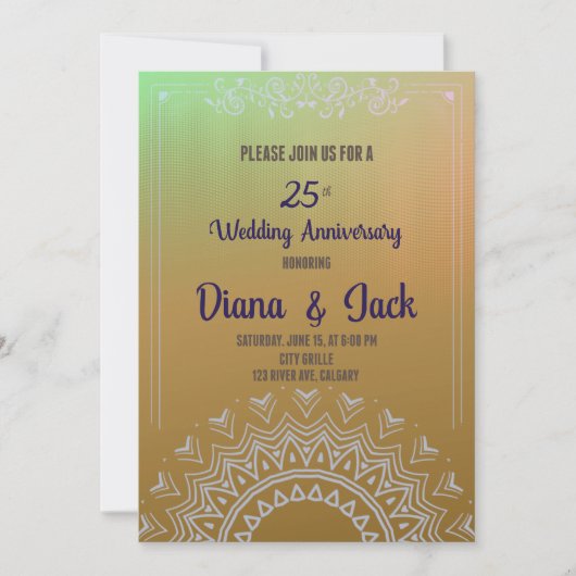 第25回ゴールデンホライズンアクリックスアート記念日 招待状 (正面)