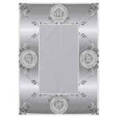 第25回シルバーの結婚記念日テーブルクロス テーブルクロス (正面)