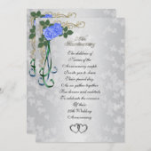 第25回シルバーの記念日への招待 招待状 (正面/裏面)