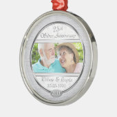 第25回シルバーアニバーサバーチャートフォトフレーム飾り メタルオーナメント (左)