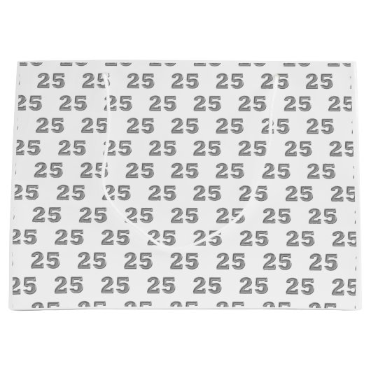 第25回シルバーアニバーサリー誕生日抱き枕 ラージペーパーバッグ (正面)