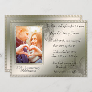 第25回シルバーアンビナシーお祝い 招待状