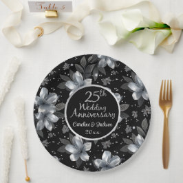 第25回シルバーグリッター結婚フローラ記念日 ペーパープレート