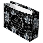 第25回シルバーグリッター結婚フローラ記念日 ラージペーパーバッグ (正面アングル)