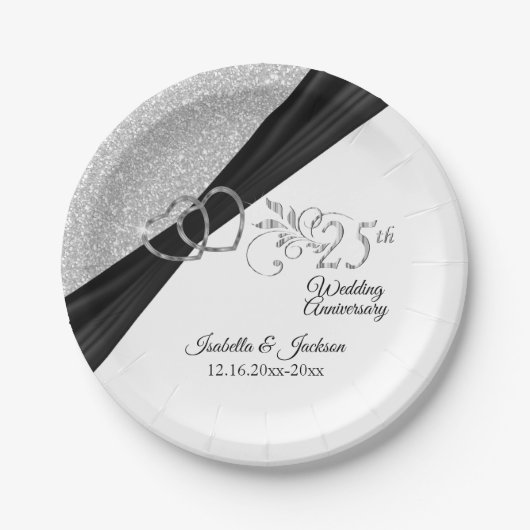 第25回シルバーグリッター記念日 ペーパープレート (正面)
