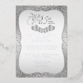 第25回シルバーグリッター記念日 箔招待状 (正面)