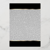 第25回シルバーグリッター金ゴールドハート記念日 箔招待状 (裏面)