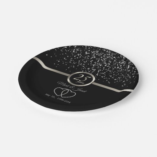 第25回シルバースターライト記念日 ペーパープレート (アングル)