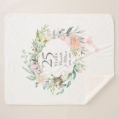 第25回シルバーズ結婚アニバーズフローラガーランド シェルパブランケット (正面(横))