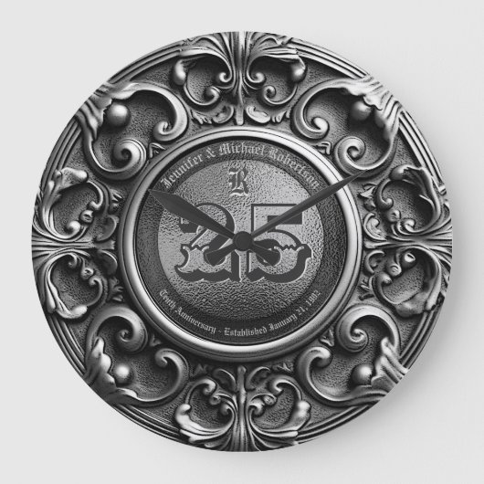 第25回シルバーヴィンテージ周年大時計 ラージ壁時計 (正面)