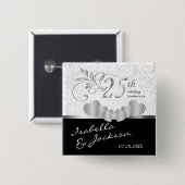 第25回シルバー結婚ズ記念デザイン 缶バッジ (正面&裏面)