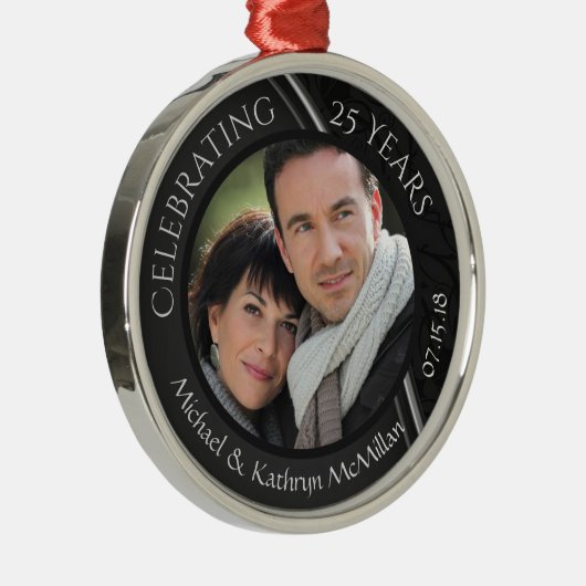 第25回シルバー結婚ズ記念メタルオーナメント メタルオーナメント (右)